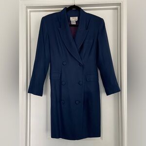 Talbots suit dress-navy blue, fully lined